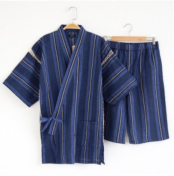 Men'S Kimono Accessories - Japanese Kimono Pajamas Cotton Mens Pyjama