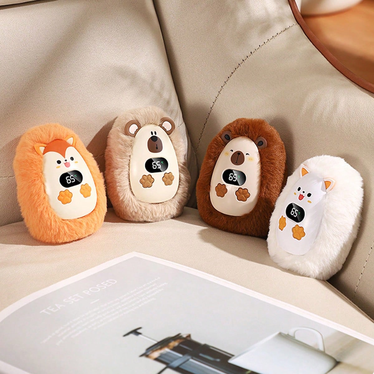 Men'S Accessories Essentials - Mini Plush Pet Reusable Hand Warmers