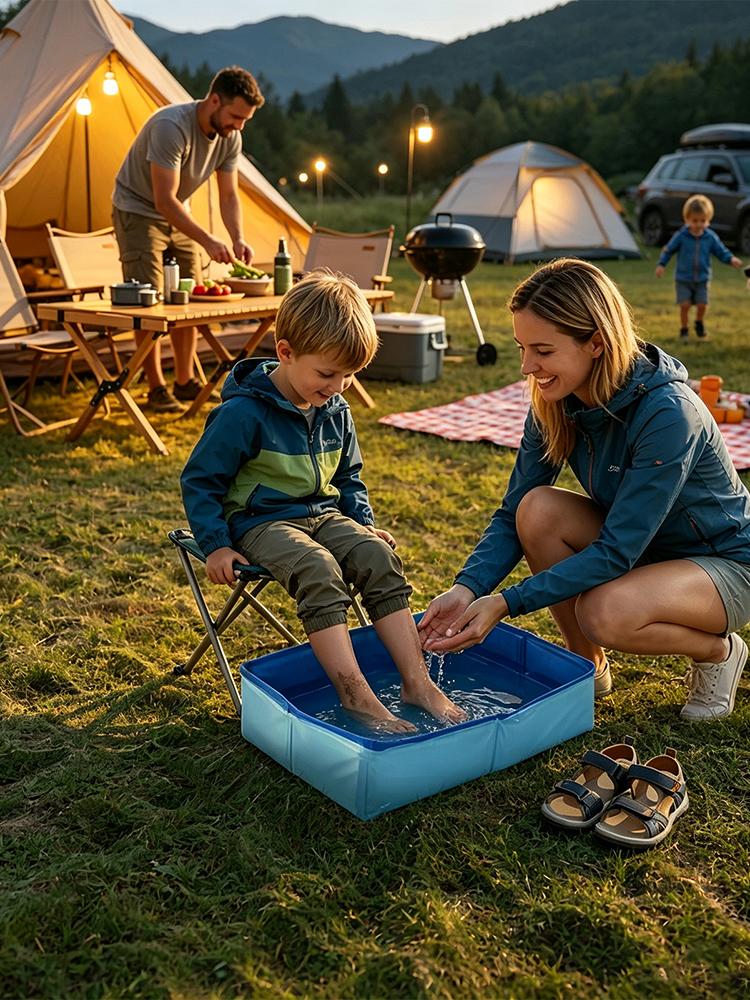 Men'S Accessories Essentials - 1Pc Portable Folding Foot Bath Bucket,