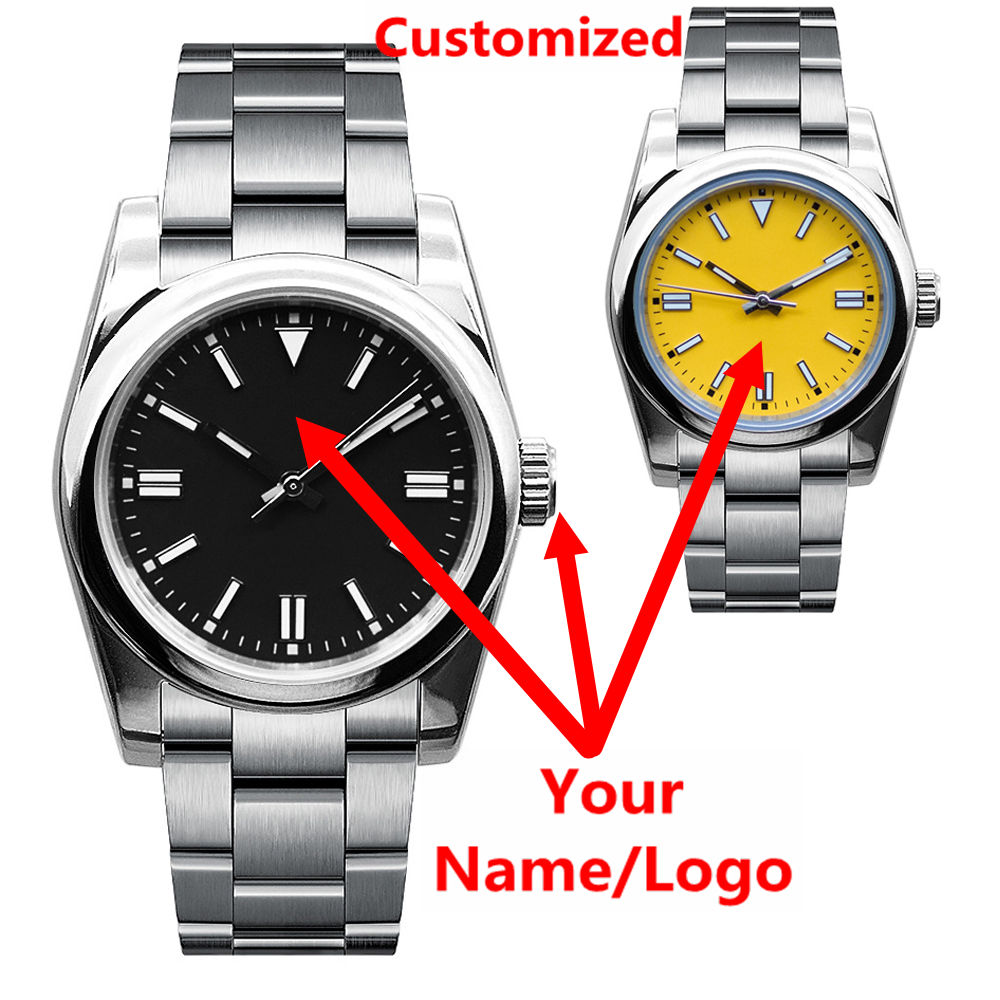 Young Men'S Accessories - Custom Logo Mens Watch Sapphire Luxury