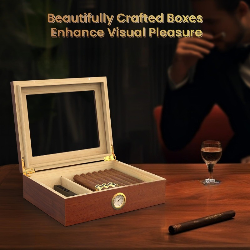 Cigar Humidor Box Cigar Case w - Men Accessories Gadgets recension och pris