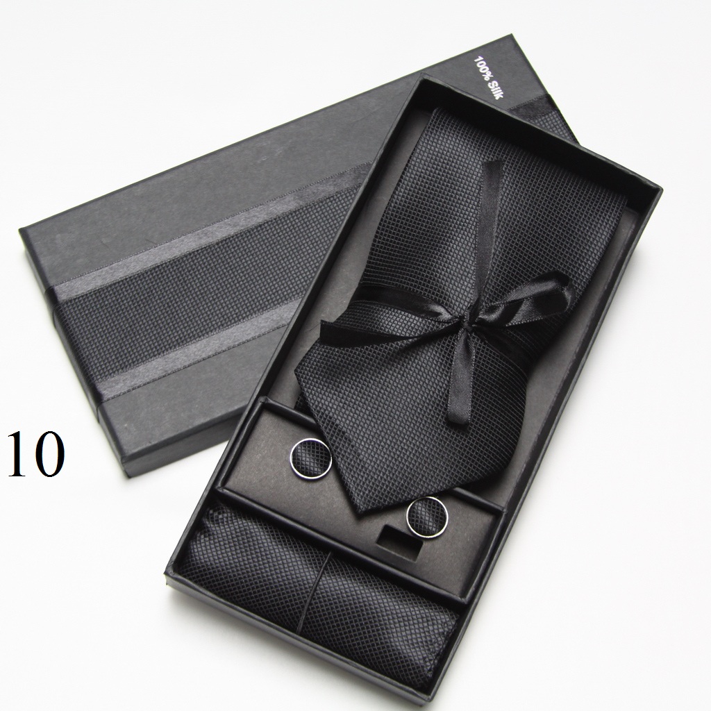 Solid Neck Tie Set Box Cufflin - Neck Tie Set Box recension och pris