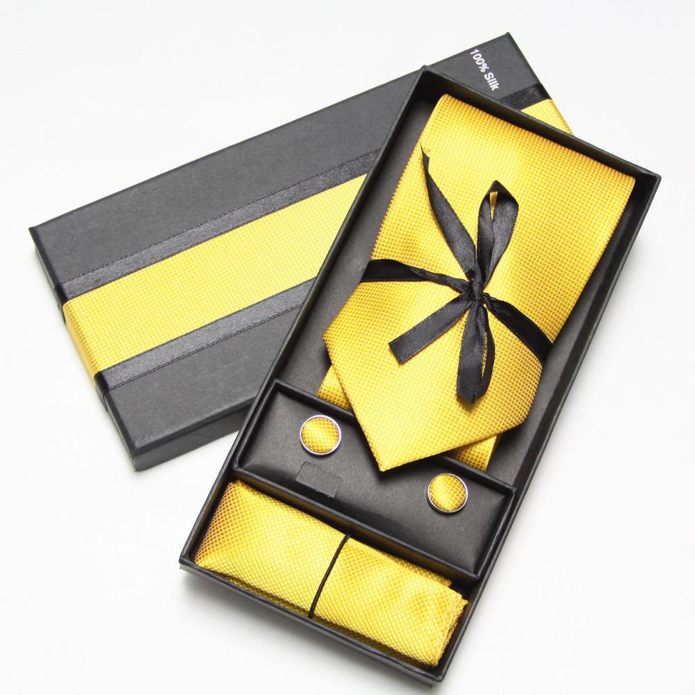 Solid Neck Tie Set Box Cufflin - Neck Tie Set Box recension och pris