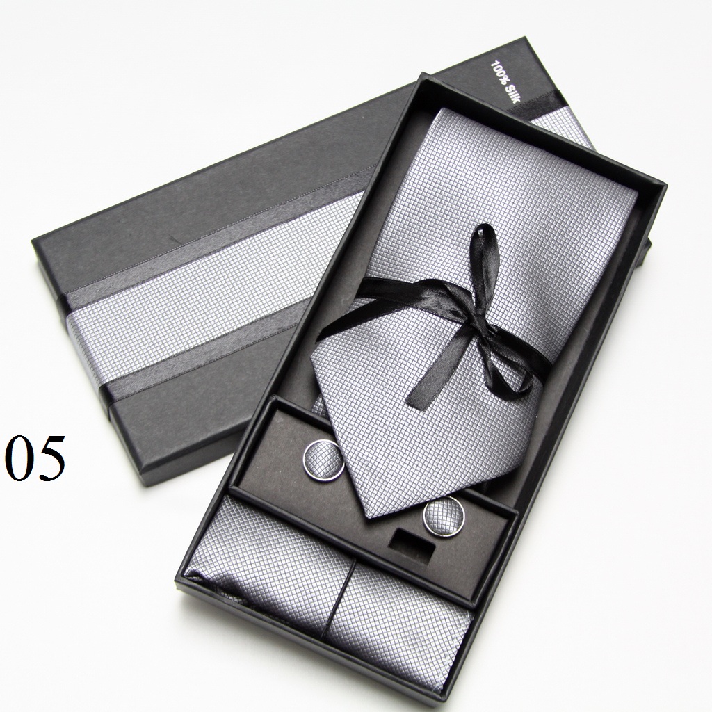 Solid Neck Tie Set Box Cufflin - Neck Tie Set Box recension och pris