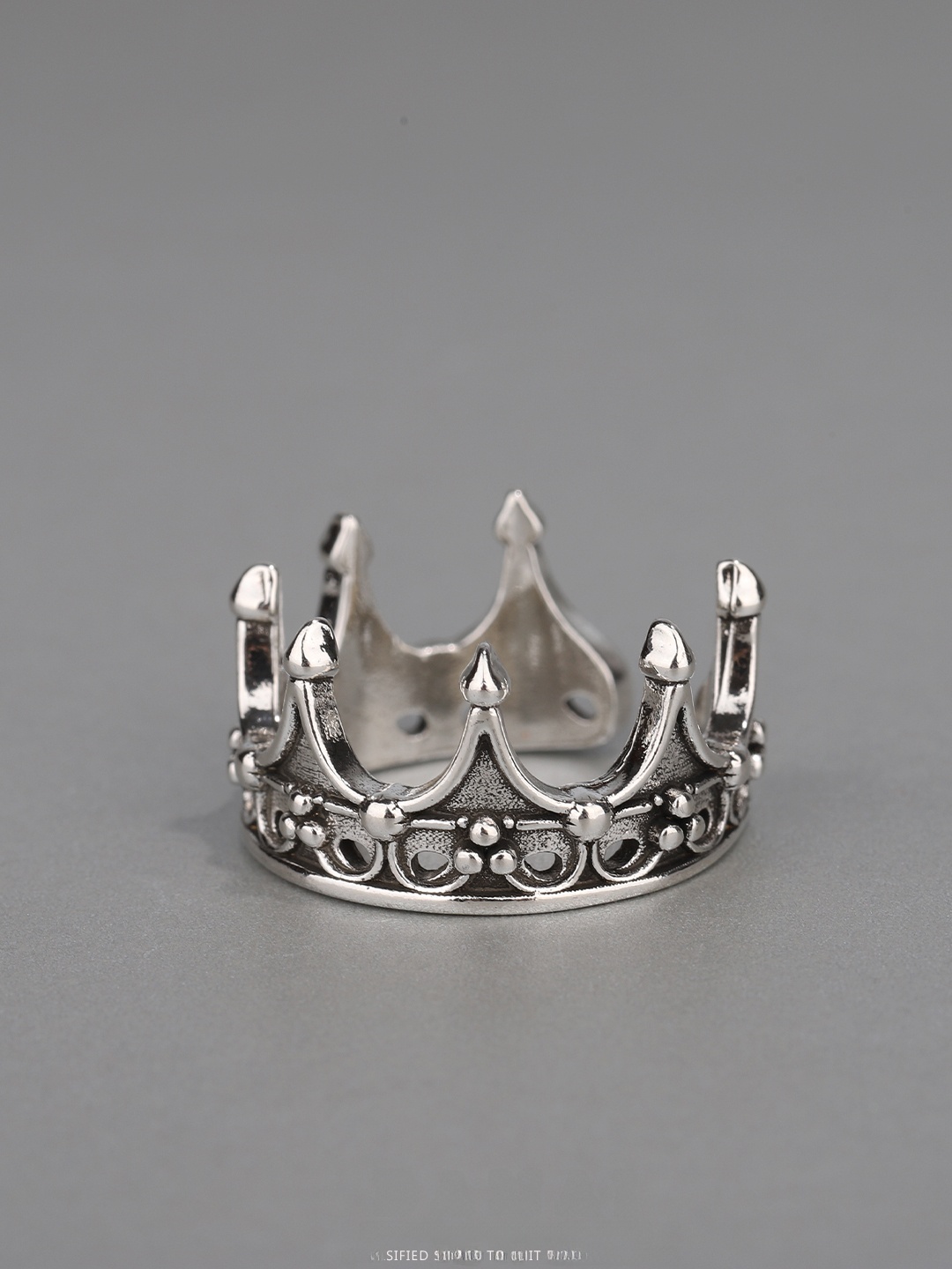 Gothic Crown Ring Adjustable O - Men'S Accessories Designer recension och pris