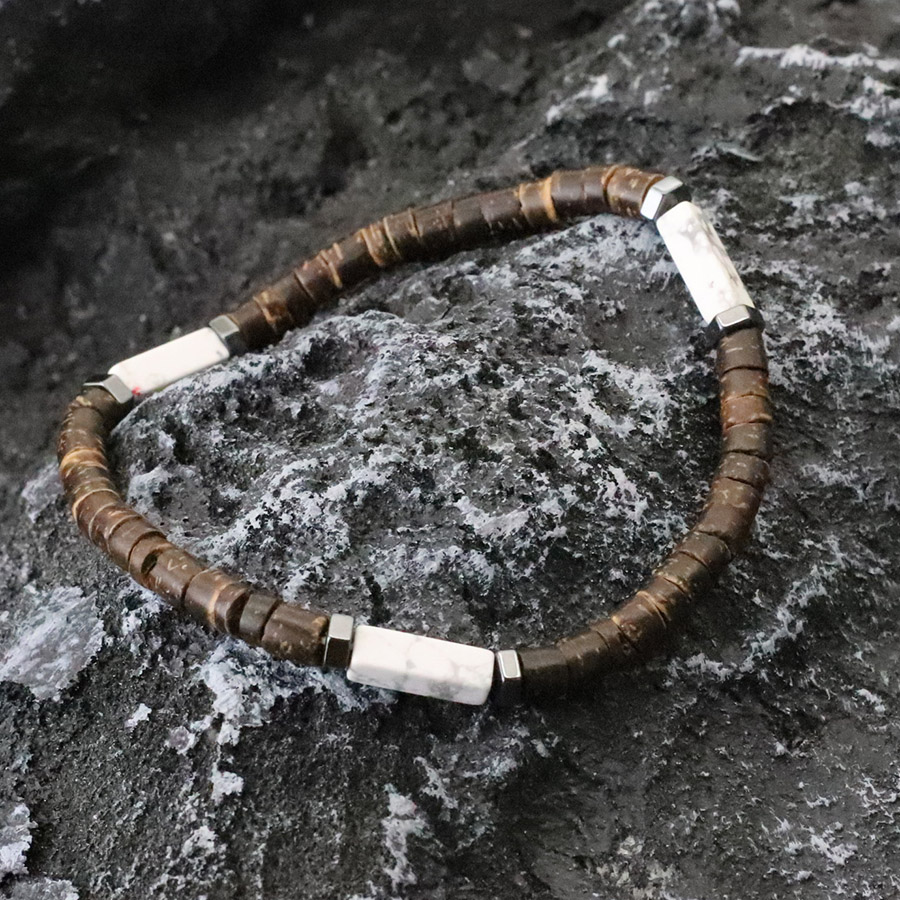 Men Retro 5mm Natural Coconut  - Men Accessories Amazon recension och pris
