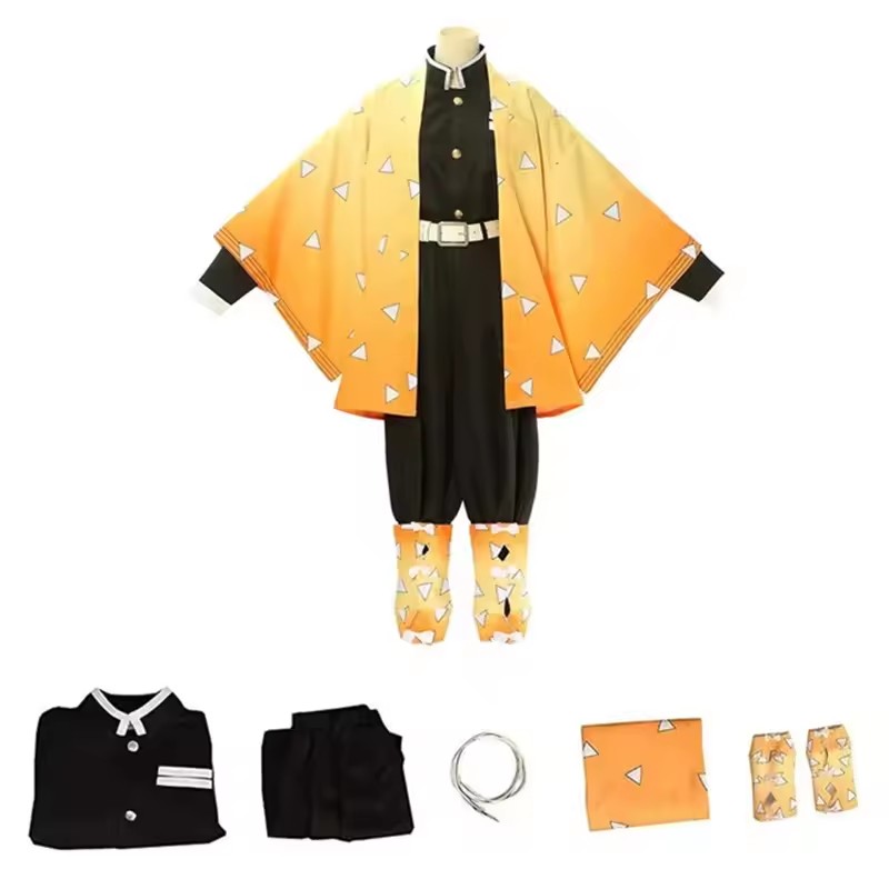 Anime Agatsuma Zenitsu Cosplay - Men'S Kimono Accessories recension och pris