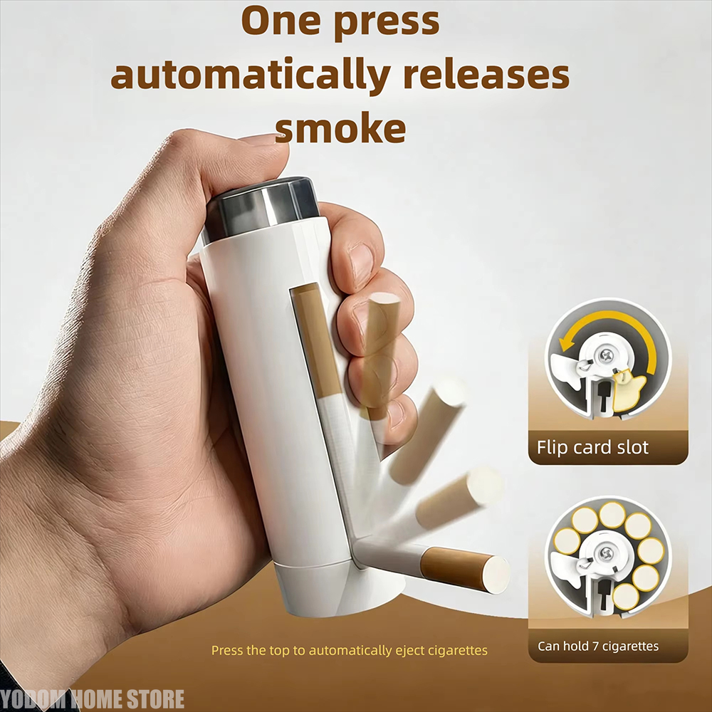 Automatic Pop-Up Cigarette Cas - Men Accessories Gadgets recension och pris
