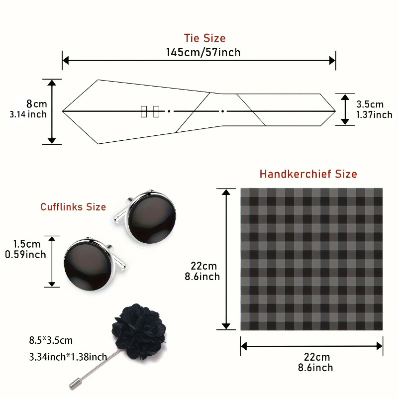 Luxury and Fashionable Men's T - Neck Tie Set Box recension och pris