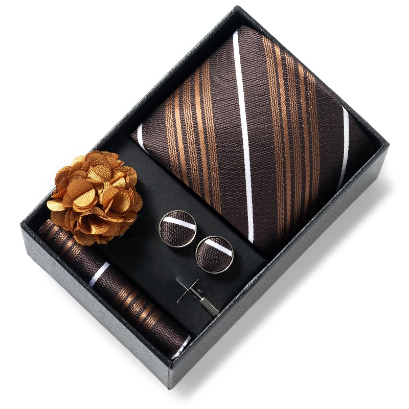 Luxury and Fashionable Men's T - Neck Tie Set Box recension och pris