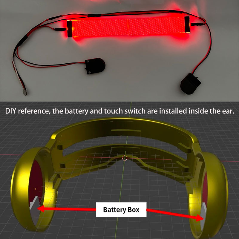 Red Flexible Bendable DIY LED  - X Men Accessories recension och pris