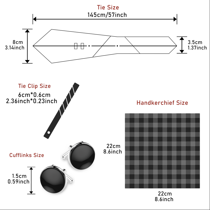 Hot Sale 8 cm Tie Handkerchief - Neck Tie Set Box recension och pris