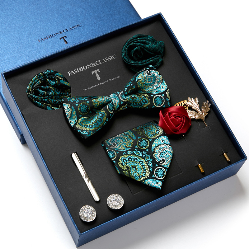 Green Mens Tie Gift Box Paisle - Neck Tie Set Box recension och pris
